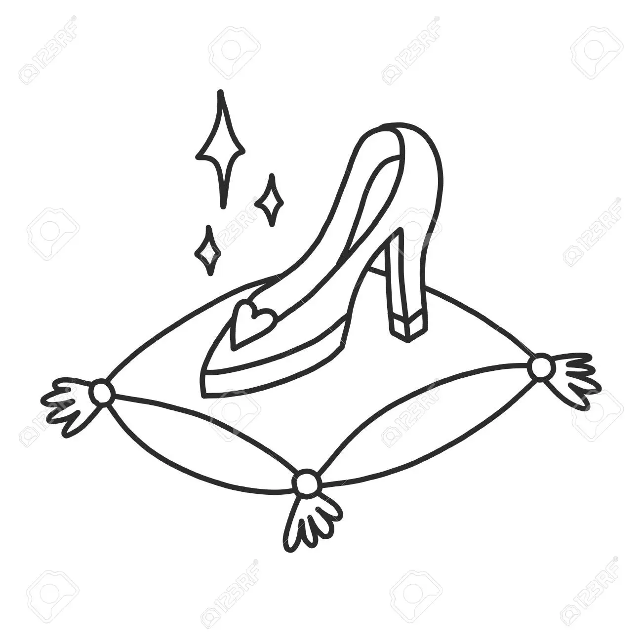 El Zapato de Cenicienta: De Cuero, no de Cristal - Cómo era el zapato de Cenicienta el zapato de cenicienta imagen chiquita para pintar - Cómo era el zapato de Cenicienta