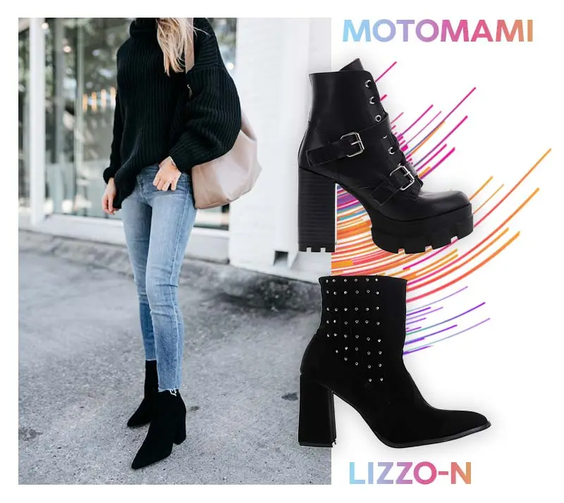 outfit con botas cortas de tacon - Cómo estilizar una bota de tacón
