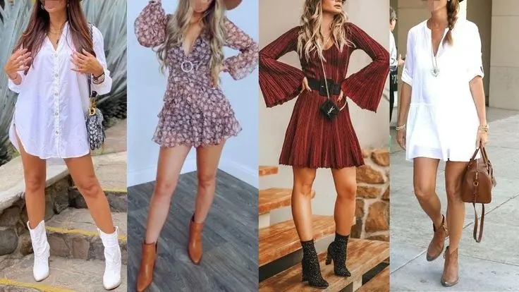 con que vestido pidria usar botinetas - Con qué tipo de vestido puedes llevar botines
