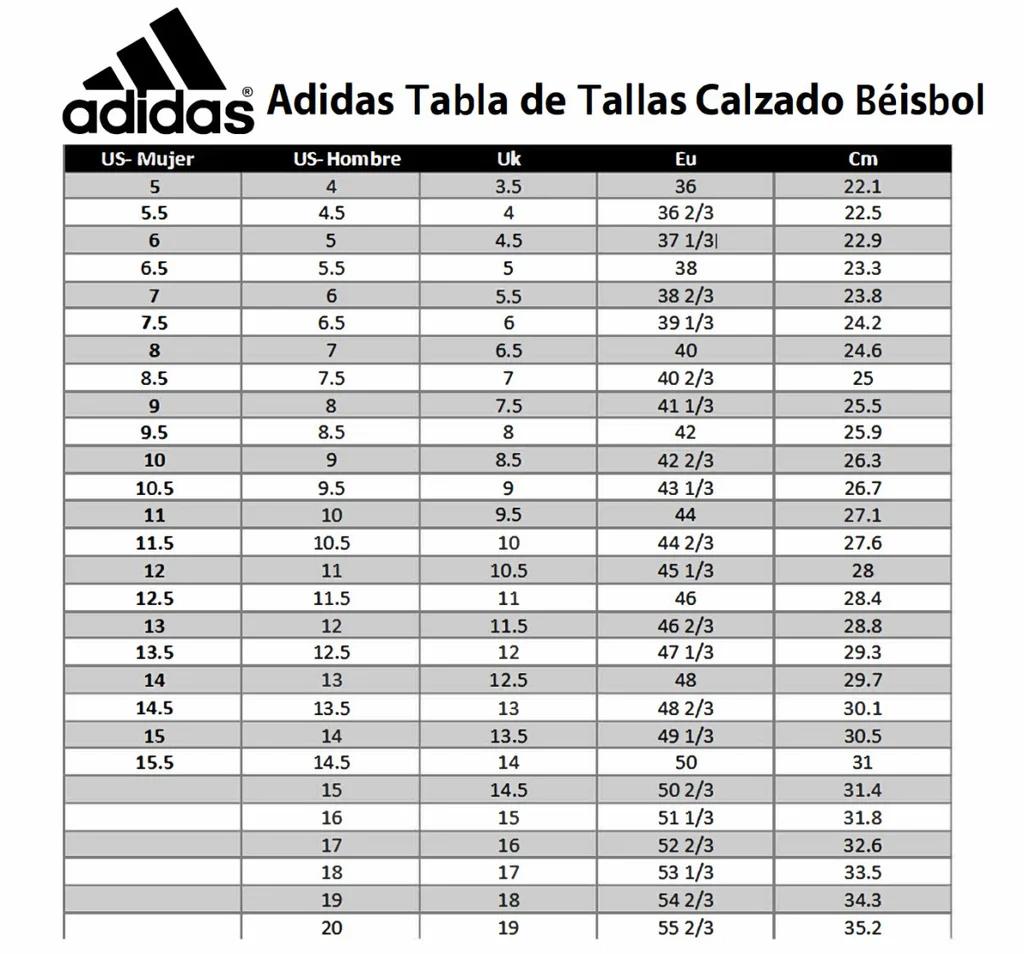 Tabla de Talles de Botines Adidas Niños - Qué talla es la 11 12 tabla de talles de botines adidas niños - Qué talla es la 11 12